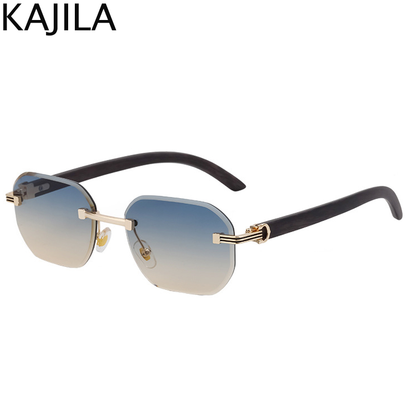 Men'S Fashion 2026 - Vintage Square Rimless Sunglasses Men 2026