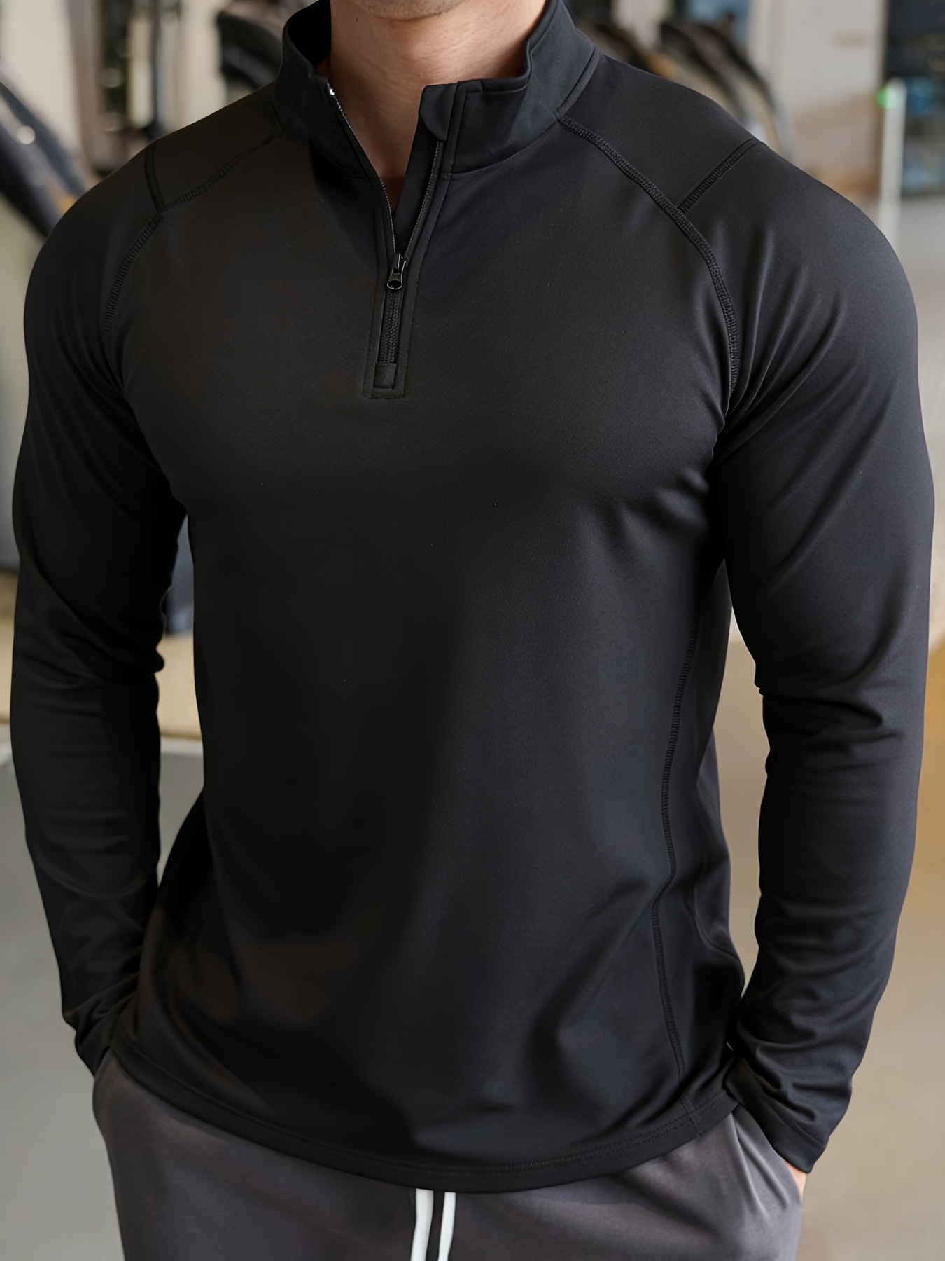 Muscle Tee Workout - Men's Quick-Drying Long-Sleeve Polo T-Shirt New