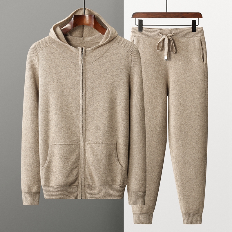 Knitted Cardigan Men - New 100% Cashmere Suit For Men
