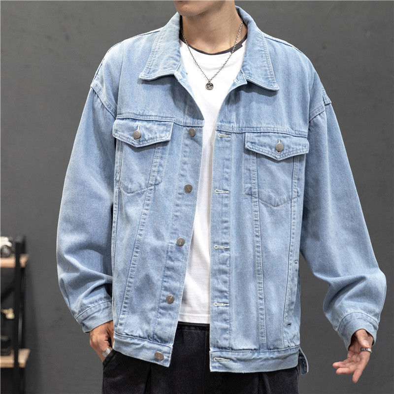 New Denim Jacket Men Vintage J - Bomber Jacket Men recension och pris
