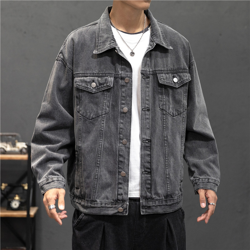 New Denim Jacket Men Vintage J - Bomber Jacket Men recension och pris