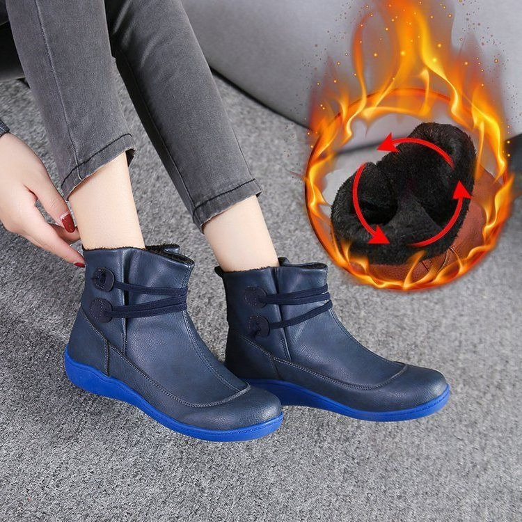 Women Vintage Round Toe PU Lea - Men'S Fashion Plus recension och pris