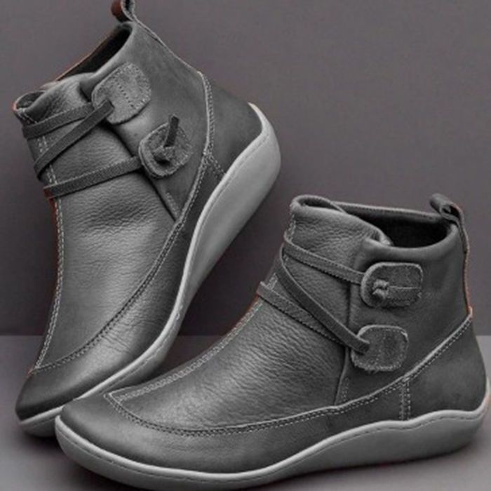 Women Vintage Round Toe PU Lea - Men'S Fashion Plus recension och pris