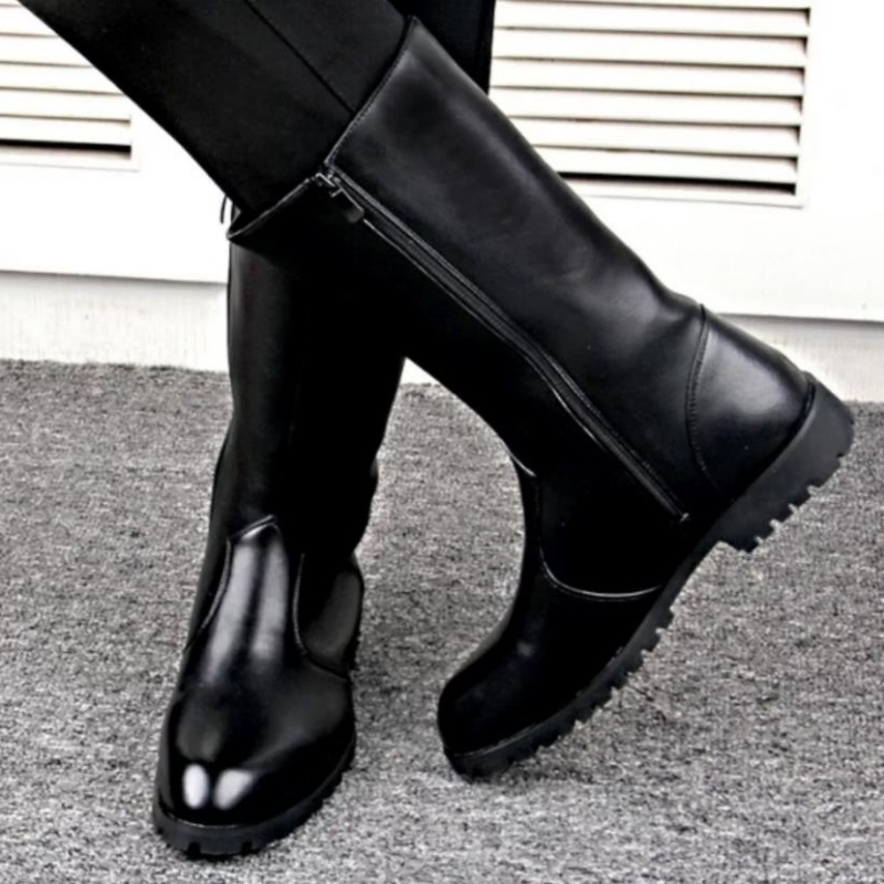Fashion Men's women Genuine Le - Mens Fashion Combat Boots recension och pris