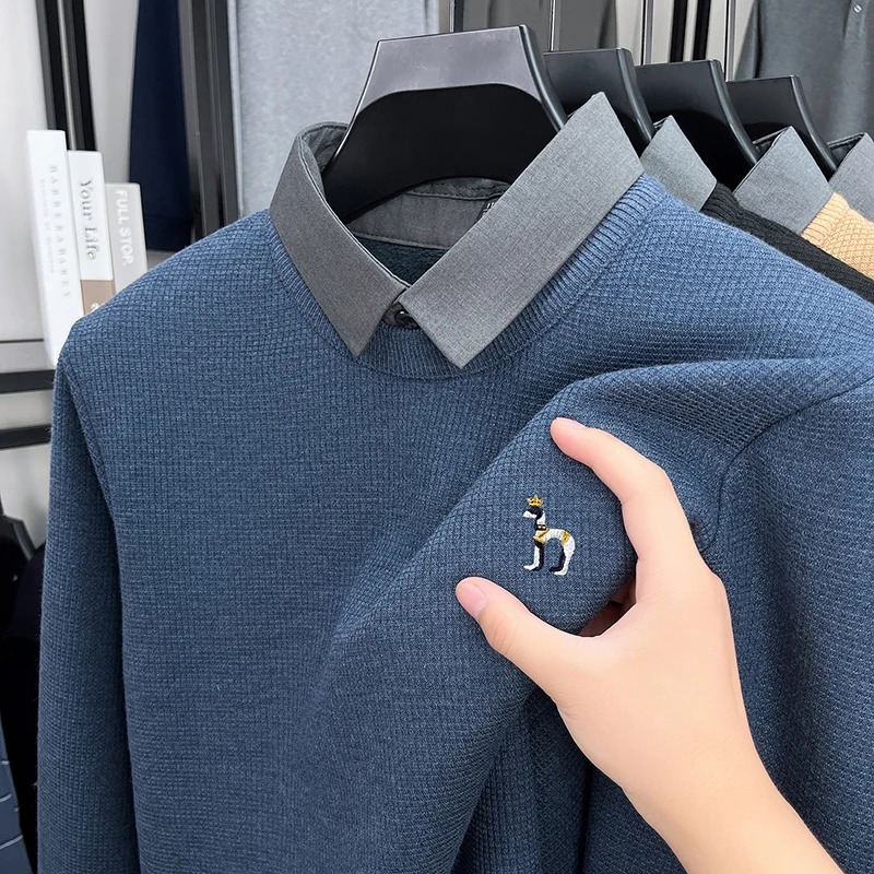 Luxury brand men's long sleeve - Knitted Cardigan Men recension och pris