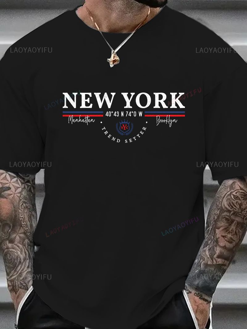 New York Letter Graphic Tee Un - Men'S Fashion New York recension och pris