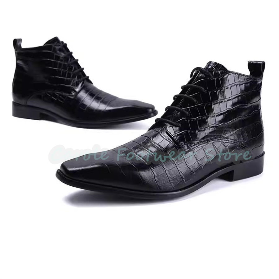 Fashion Genuine Leather Ankle  - Mens Fashion Dress recension och pris