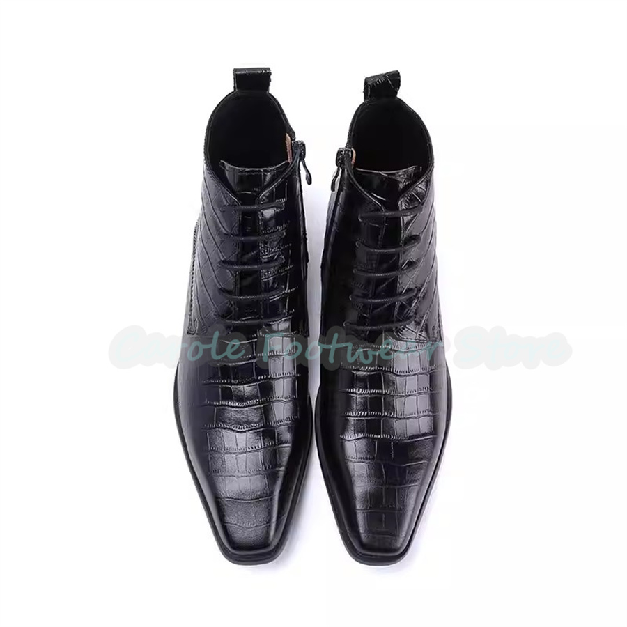 Fashion Genuine Leather Ankle  - Mens Fashion Dress recension och pris
