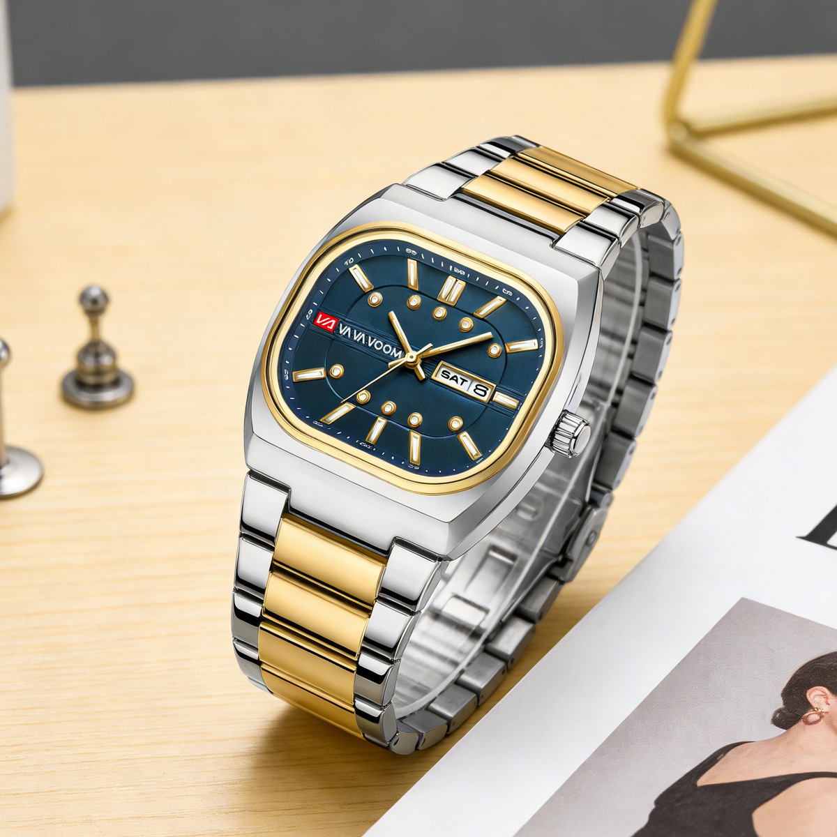 Square New Unique Design Steel - Mens Fashion Watch recension och pris