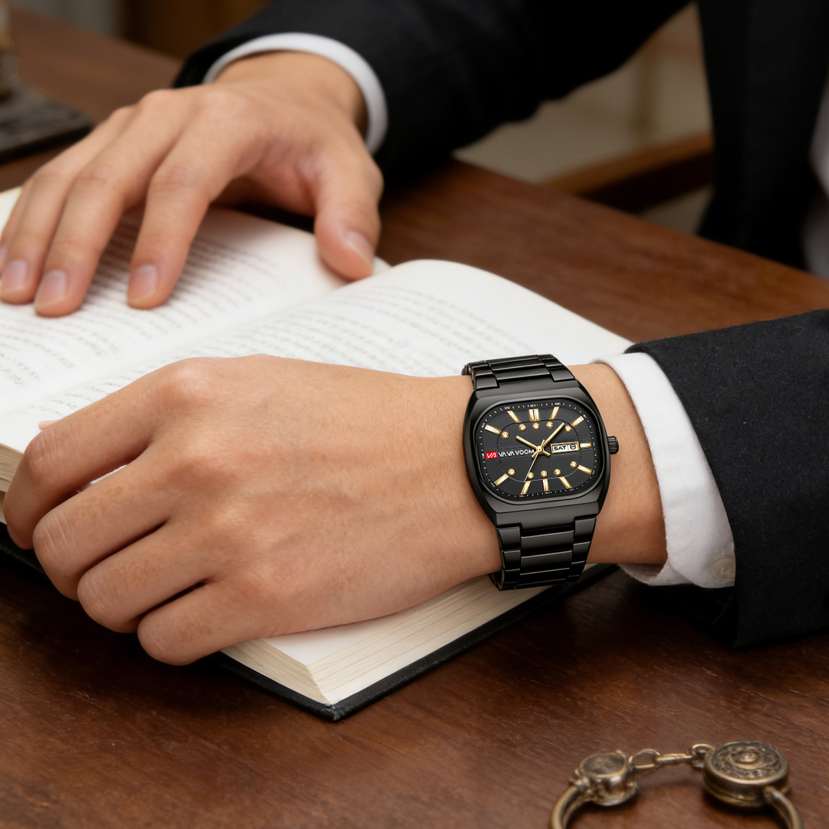 Square New Unique Design Steel - Mens Fashion Watch recension och pris