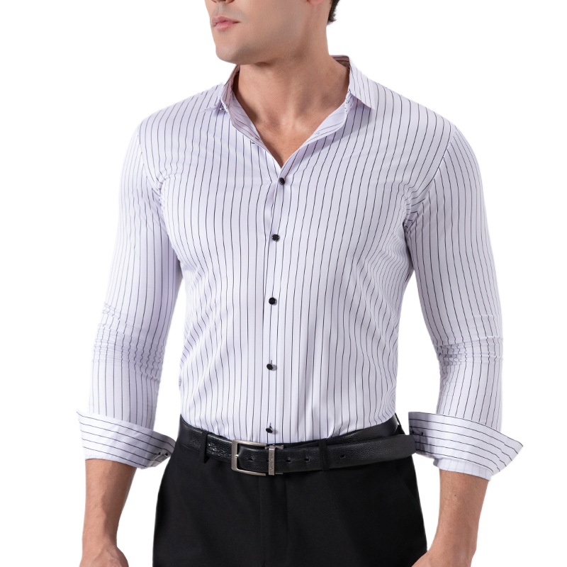 Retro Striped Wrinkle Free Str - Mens Fashion Dress recension och pris