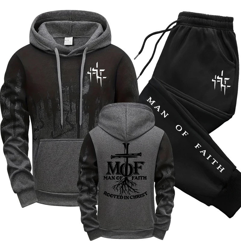 Man of Faith Men's Tracksuit H - Mens Fashion Casual 2026 recension och pris