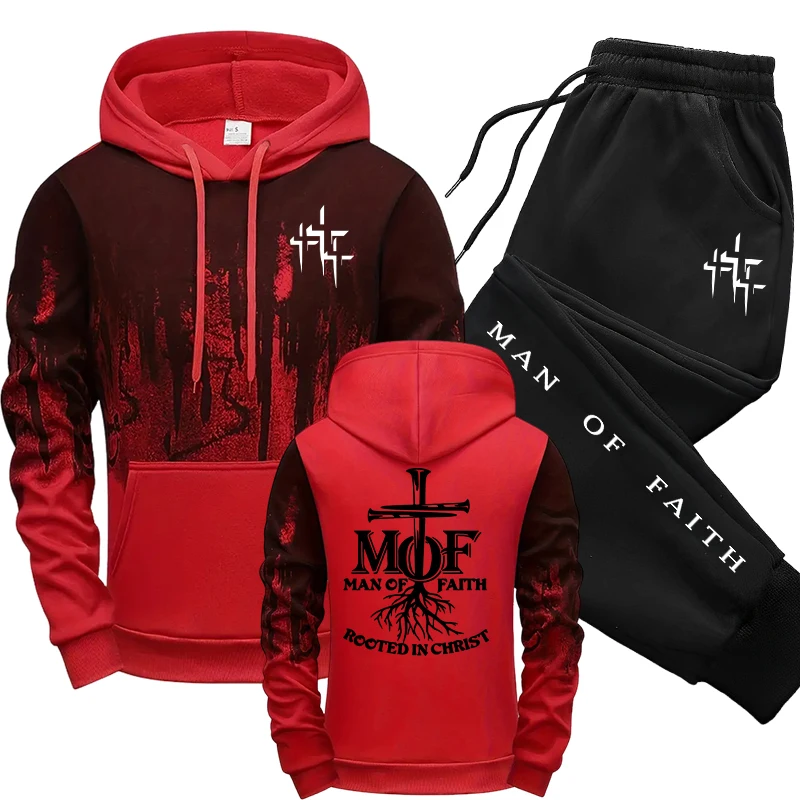 Man of Faith Men's Tracksuit H - Mens Fashion Casual 2026 recension och pris
