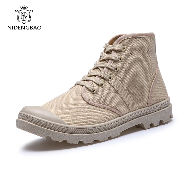 Men Boots New Casual Canvas Sh - Mens Fashion Combat Boots recension och pris
