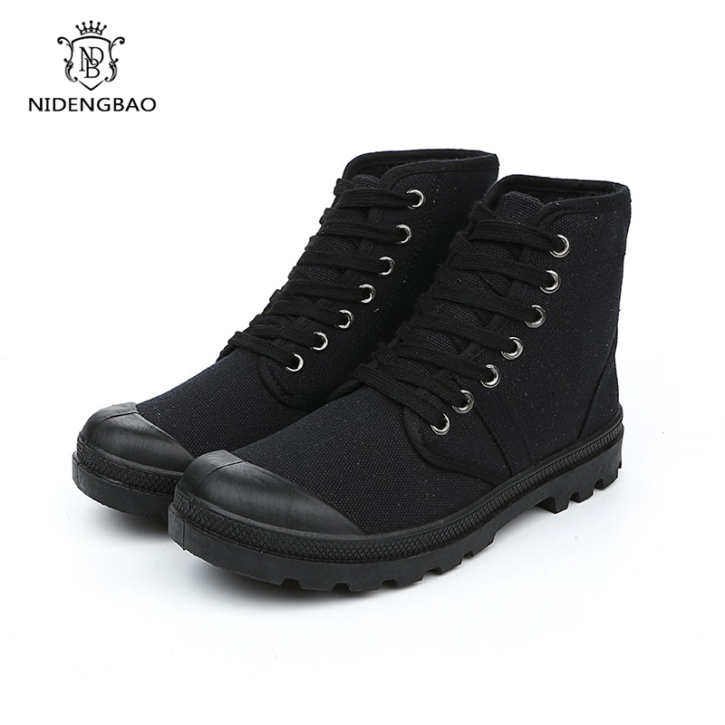 Men Boots New Casual Canvas Sh - Mens Fashion Combat Boots recension och pris