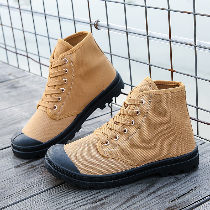 Men Boots New Casual Canvas Sh - Mens Fashion Combat Boots recension och pris