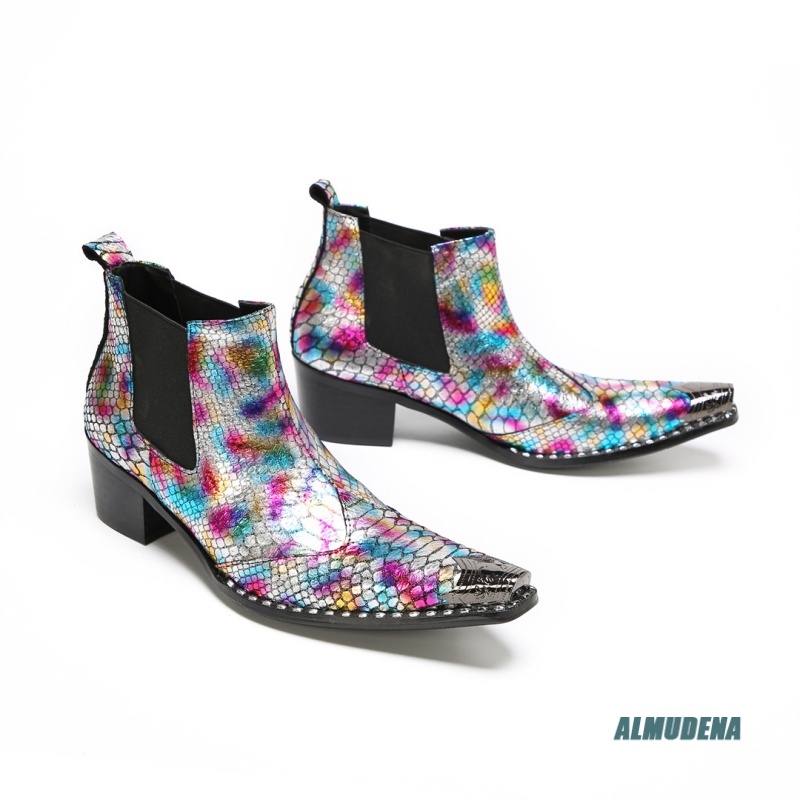 Multicolor Metallic Snake Prin - Mens Fashion Dress recension och pris