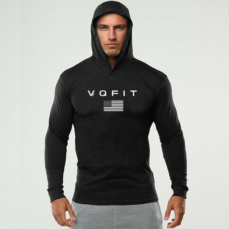 Mens Hooded Running T-shirts A - Muscle Tee Workout recension och pris