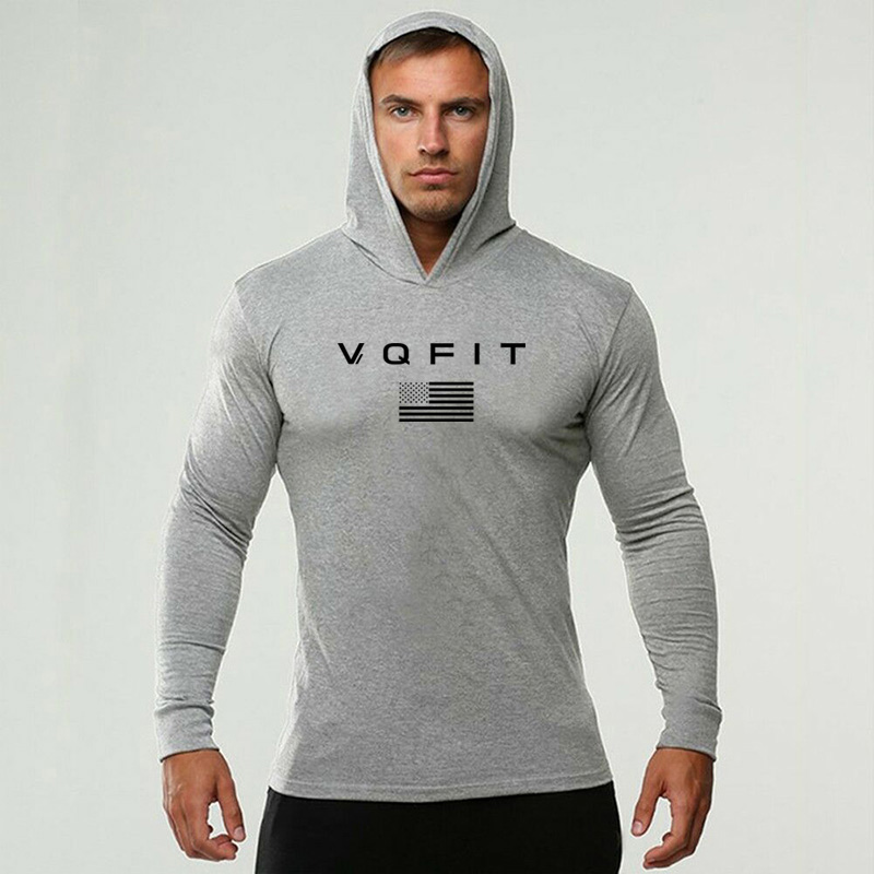 Mens Hooded Running T-shirts A - Muscle Tee Workout recension och pris