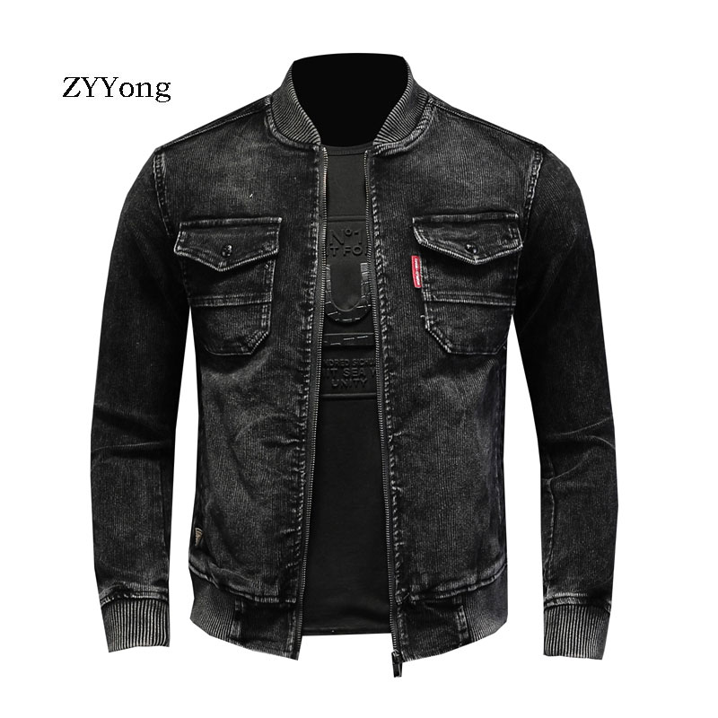 Stand Collar Bomber Pilot Blac - Bomber Jacket Men recension och pris