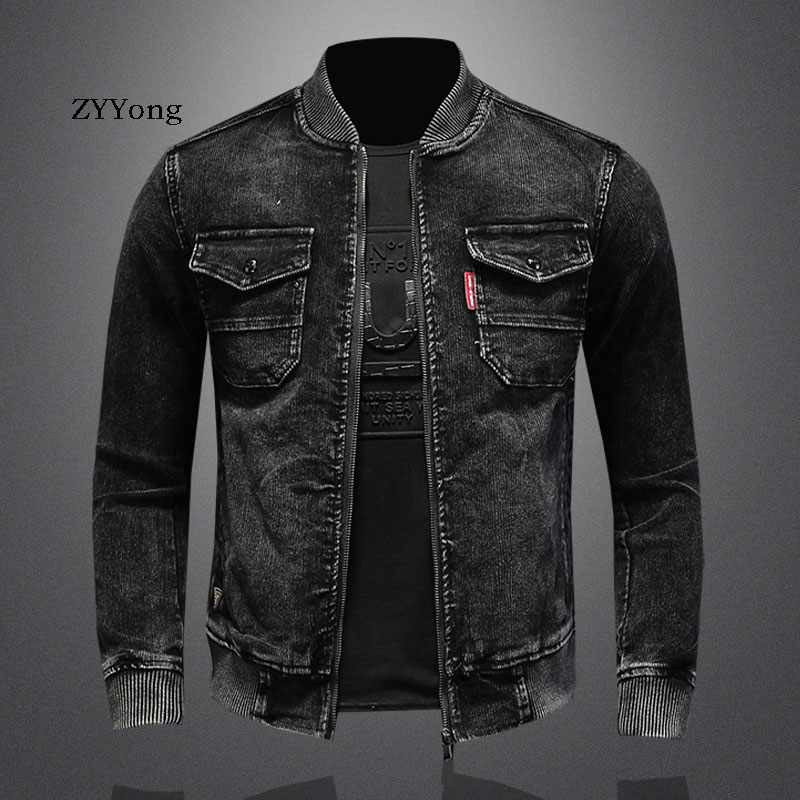 Stand Collar Bomber Pilot Blac - Bomber Jacket Men recension och pris