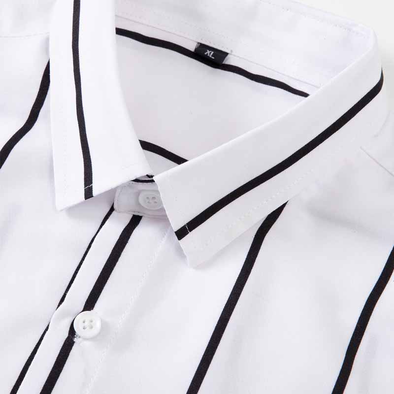 Men's Striped Dress Shirt Long - Mens Fashion Dress recension och pris