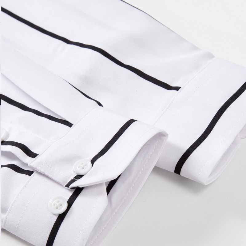 Men's Striped Dress Shirt Long - Mens Fashion Dress recension och pris