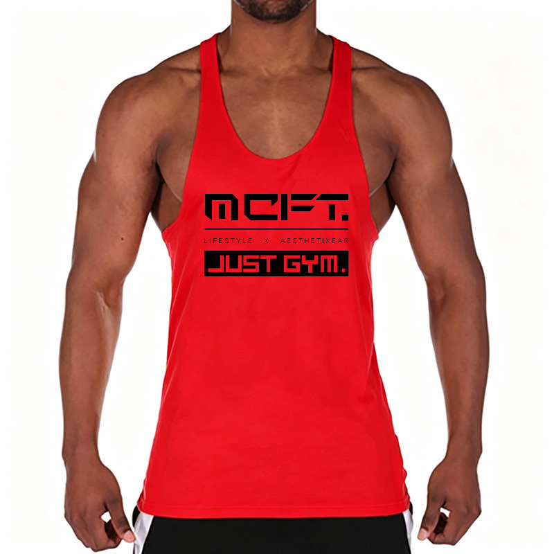 Running Men Cotton Gym Vest Ta - Muscle Tee Workout recension och pris
