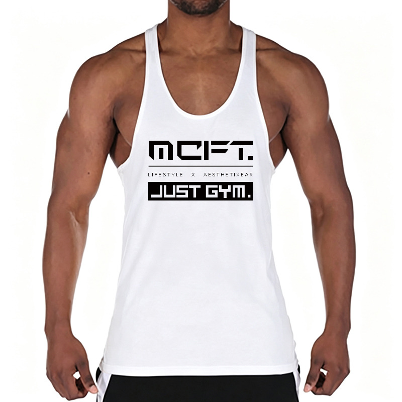 Running Men Cotton Gym Vest Ta - Muscle Tee Workout recension och pris