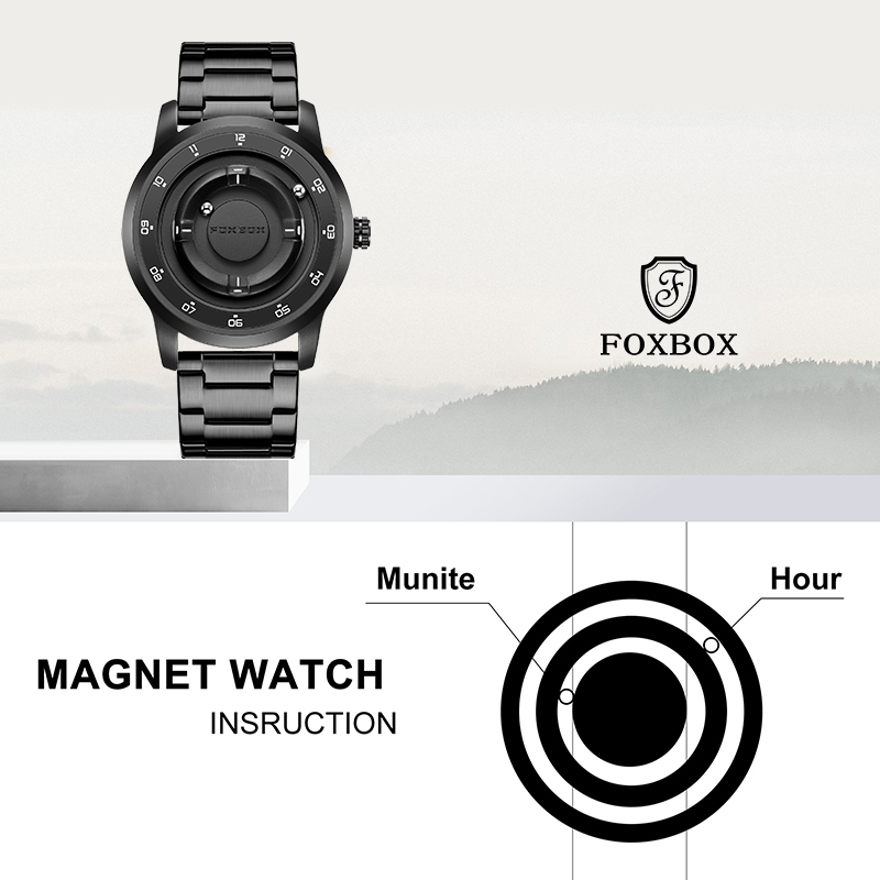 LIGE FOXBOX Fashion Man Magnet - Mens Fashion Watch recension och pris