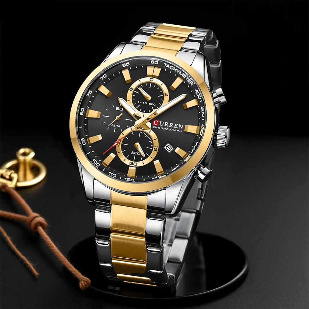 CURREN Casual Quartz Chrono Sp - Mens Fashion Watch recension och pris