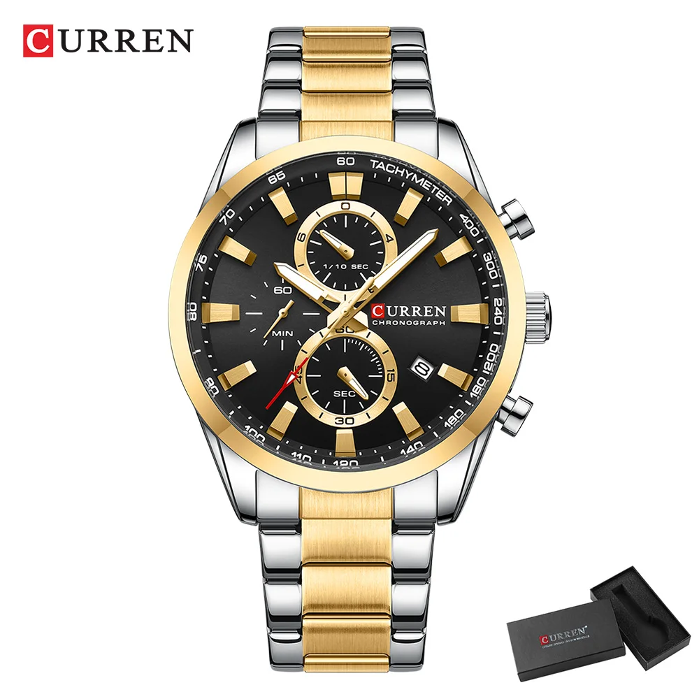 CURREN Casual Quartz Chrono Sp - Mens Fashion Watch recension och pris
