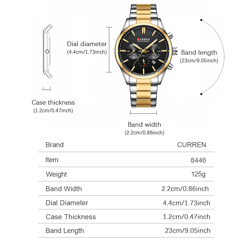 CURREN Casual Quartz Chrono Sp - Mens Fashion Watch recension och pris