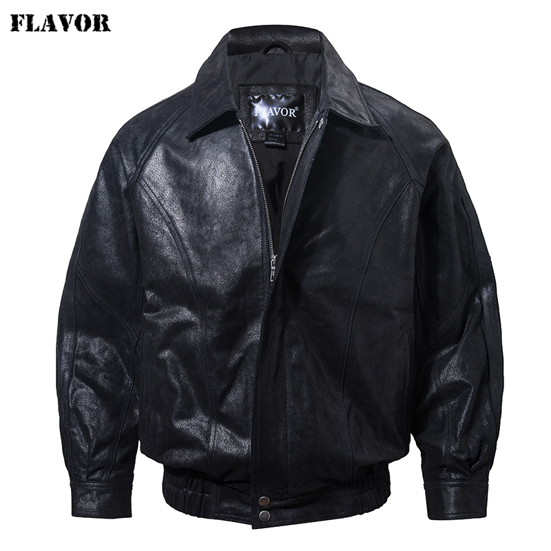 FLAVOR Men Casual Leather Jack - Bomber Jacket Men recension och pris