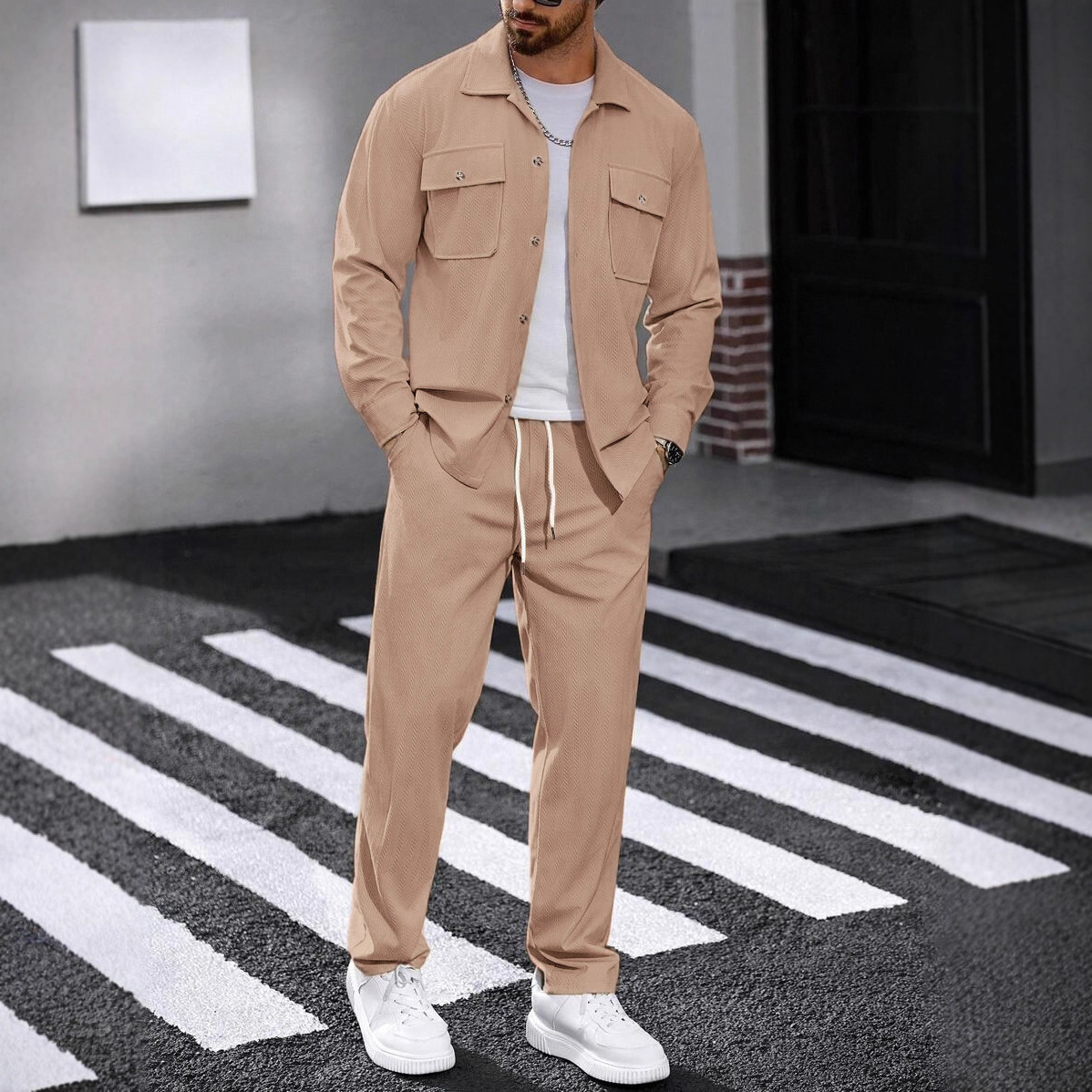 New Spring And Autumn Casual S - Knitted Cardigan Men recension och pris