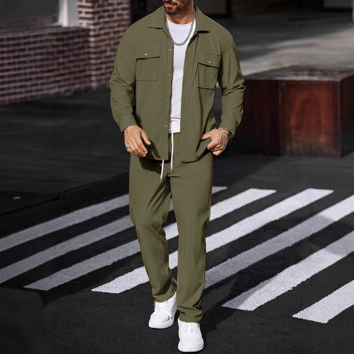 New Spring And Autumn Casual S - Knitted Cardigan Men recension och pris