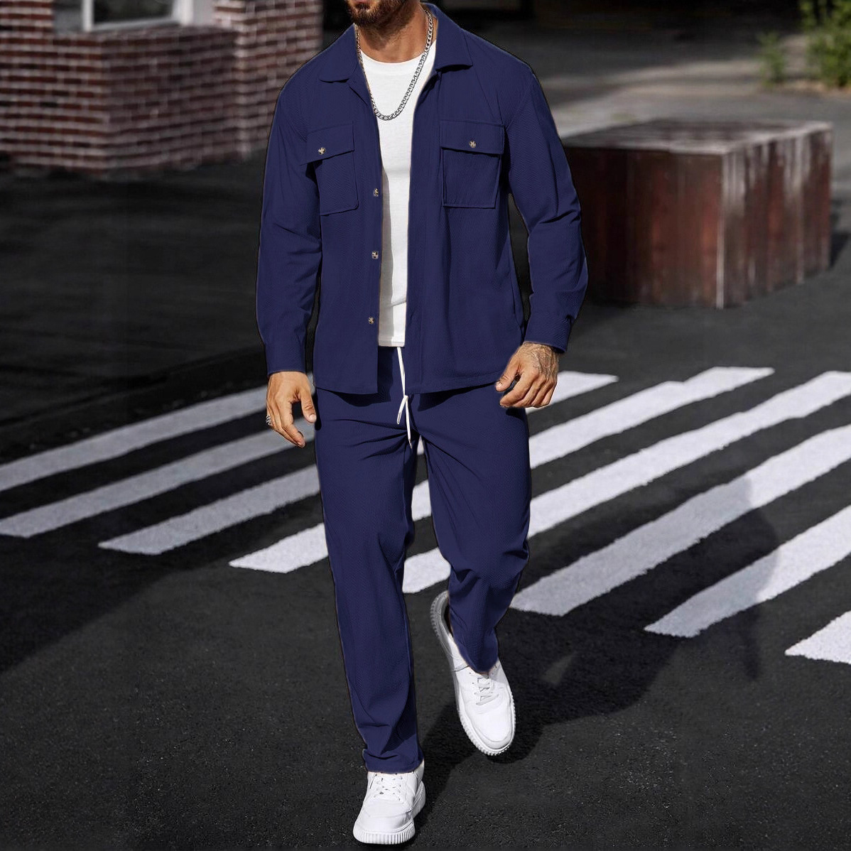 New Spring And Autumn Casual S - Knitted Cardigan Men recension och pris