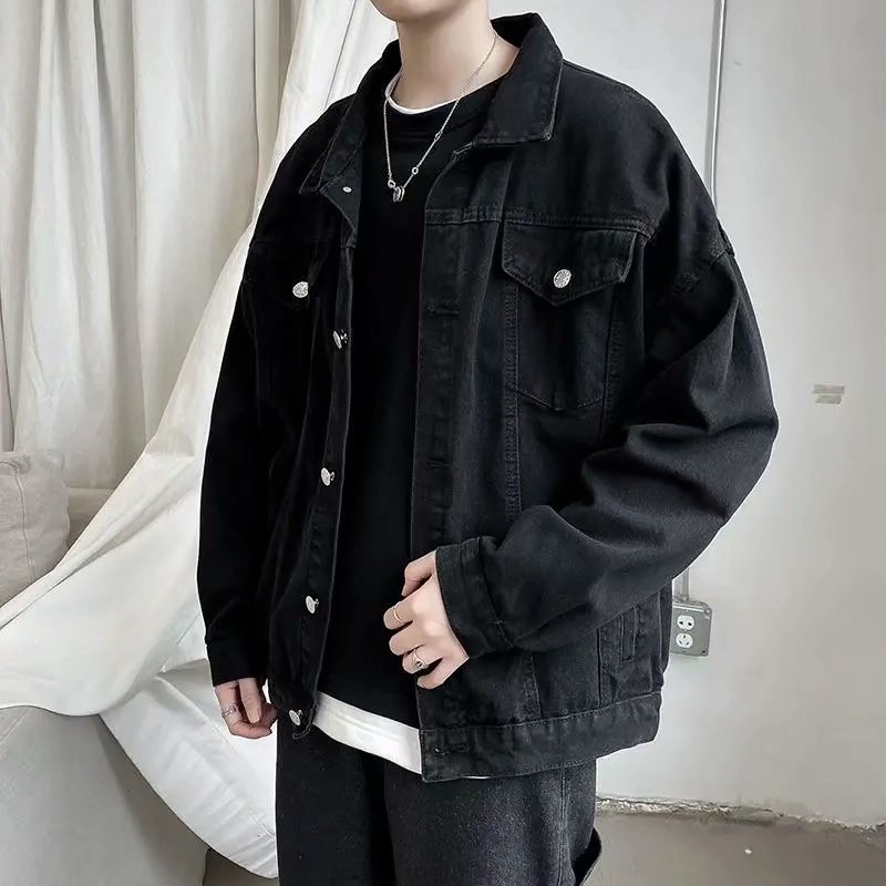 Black Denim Short Jacket Men J - Bomber Jacket Men recension och pris