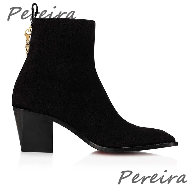 Men Suede Ankle Boots Gold Cha - Men'S Fashion Necklaces recension och pris
