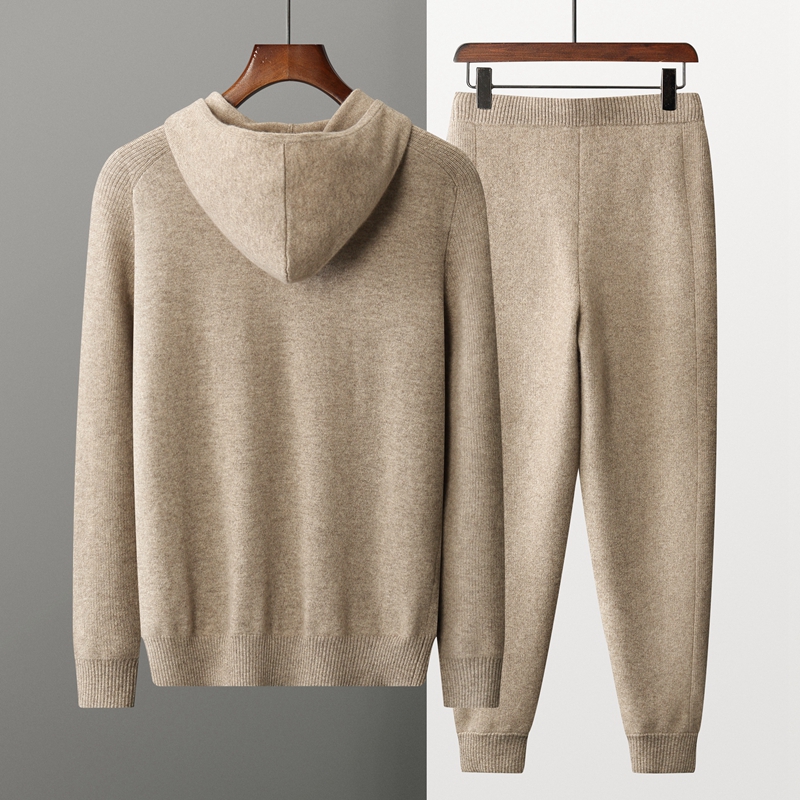 New 100% Cashmere Suit For Men - Knitted Cardigan Men recension och pris