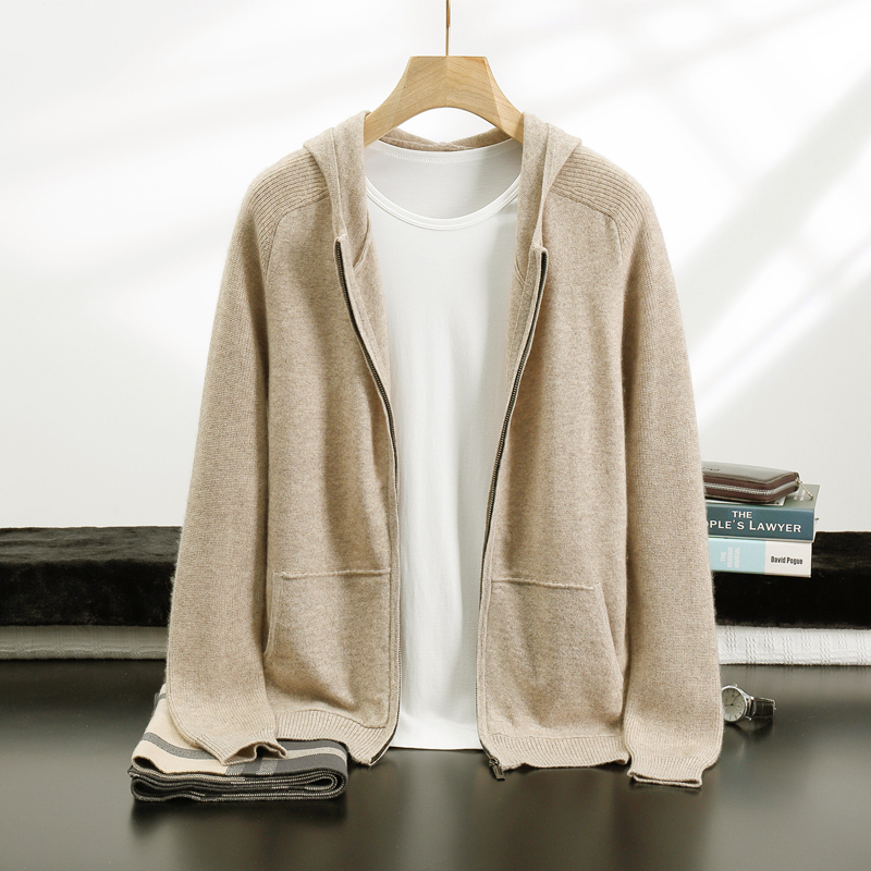 New 100% Cashmere Suit For Men - Knitted Cardigan Men recension och pris