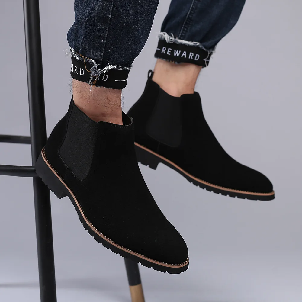 Men Ankle Boots British Style  - Mens Fashion Dress recension och pris