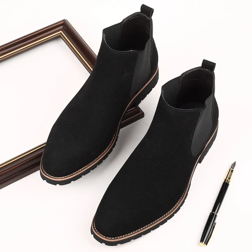 Men Ankle Boots British Style  - Mens Fashion Dress recension och pris