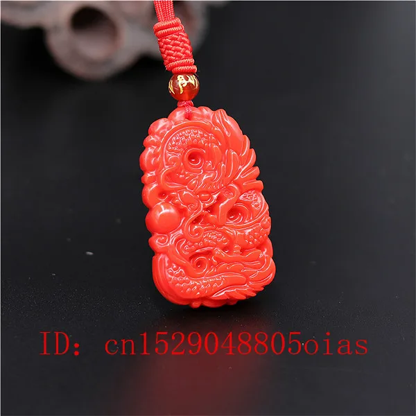 Natural Red Coral Jade Stone D - Men'S Fashion Necklaces recension och pris