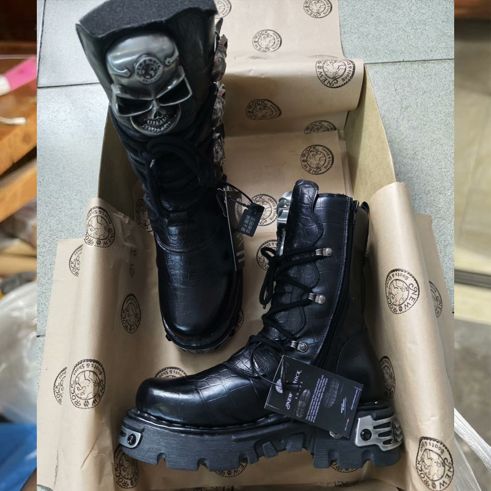 Fashion Genuine Leather Men's  - Mens Fashion Combat Boots recension och pris