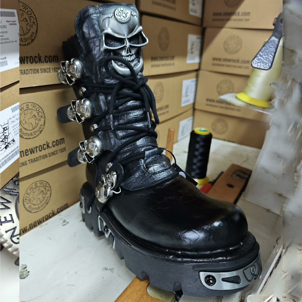Fashion Genuine Leather Men's  - Mens Fashion Combat Boots recension och pris