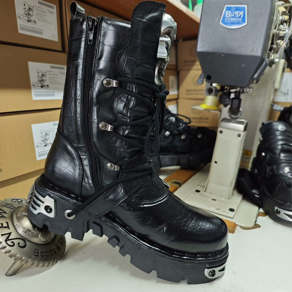 Fashion Genuine Leather Men's  - Mens Fashion Combat Boots recension och pris