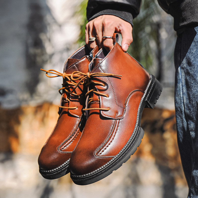 Fashion Designer Men Shoes Ret - Mens Fashion Combat Boots recension och pris