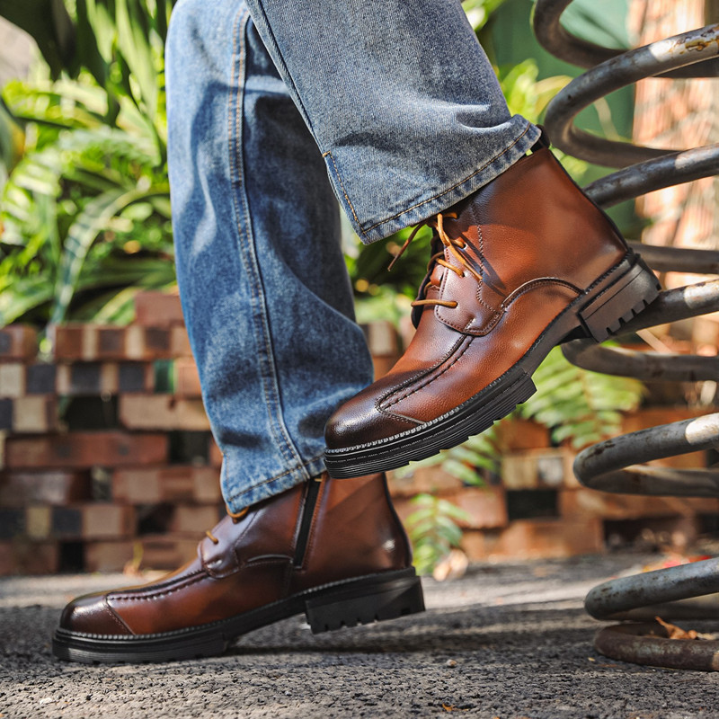 Fashion Designer Men Shoes Ret - Mens Fashion Combat Boots recension och pris