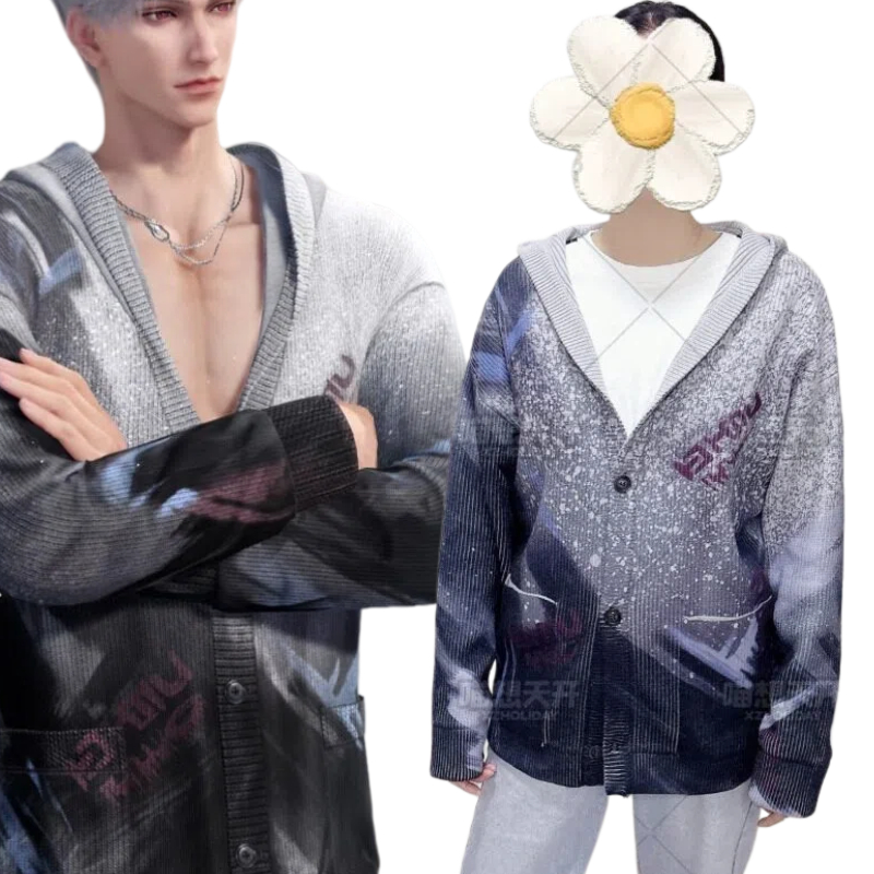 Sylus Costume Game Love and De - Knitted Cardigan Men recension och pris